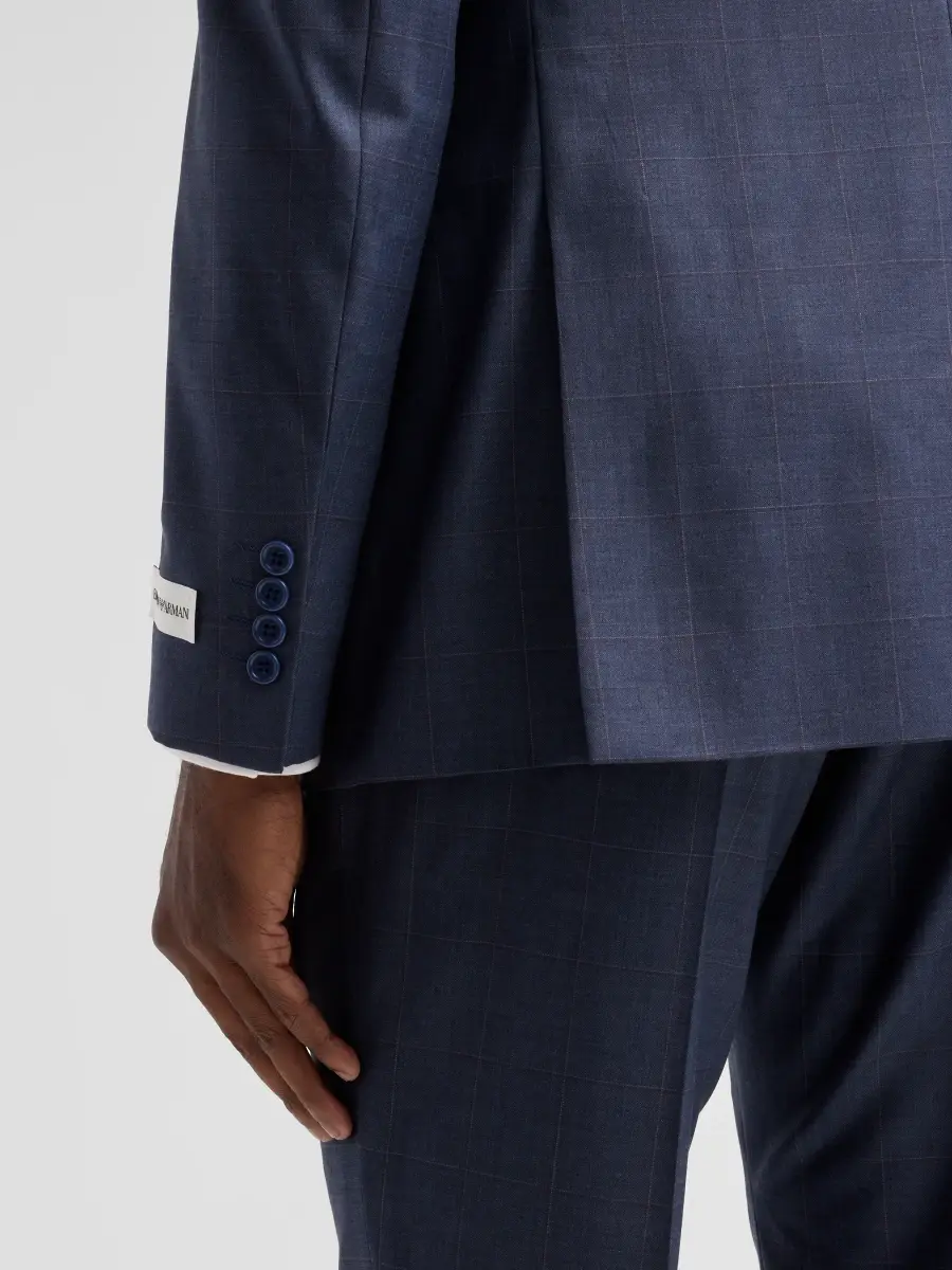 Emporio Armani Men's Contrast Plaid Wool Single-Breasted Suit | Thumbnail 9 Emporio Armani Men's Contrast Plaid Wool Single-Breasted Suit | Thumbnail 9