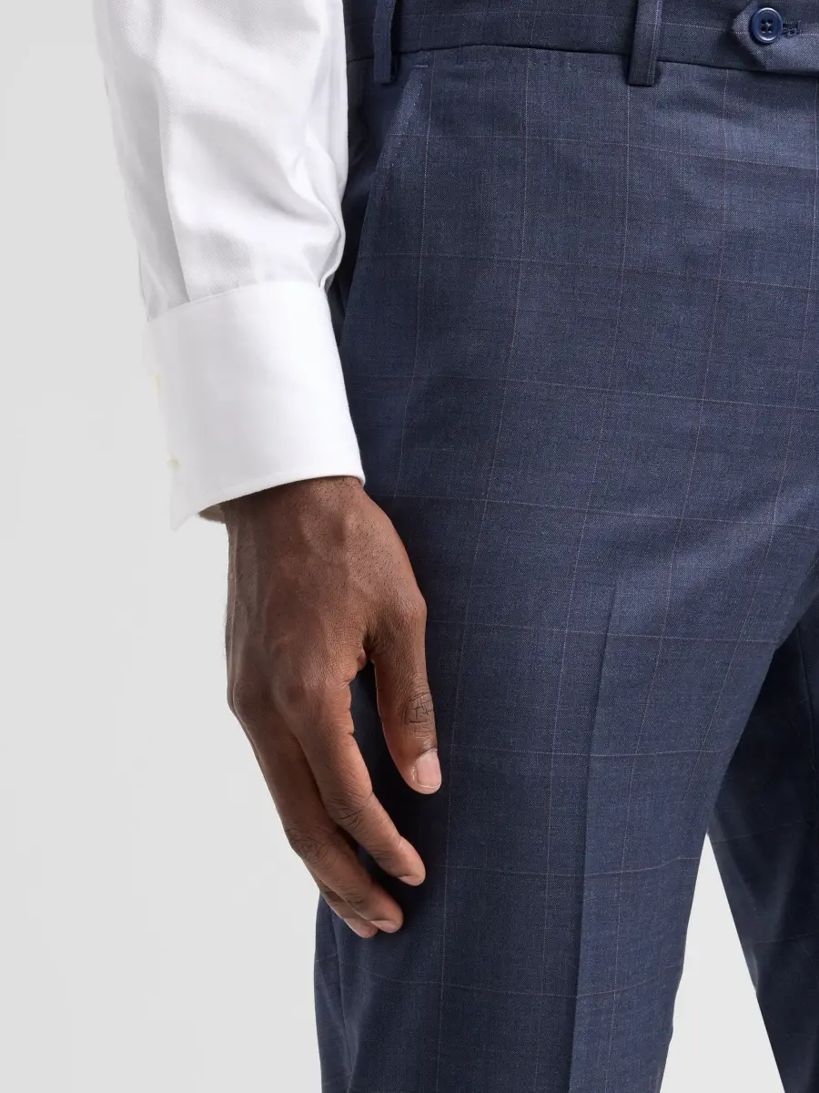 Emporio Armani Men's Contrast Plaid Wool Single-Breasted Suit | Thumbnail 10 Emporio Armani Men's Contrast Plaid Wool Single-Breasted Suit | Thumbnail 10