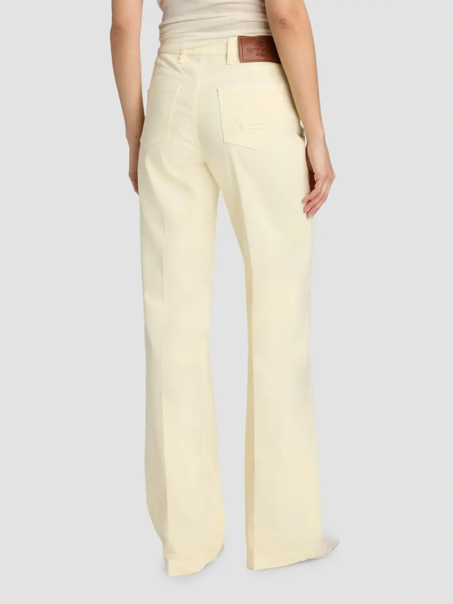 Etro Women's Stretch Cotton Bootcut Pants | Thumbnail 5 Etro Women's Stretch Cotton Bootcut Pants | Thumbnail 5
