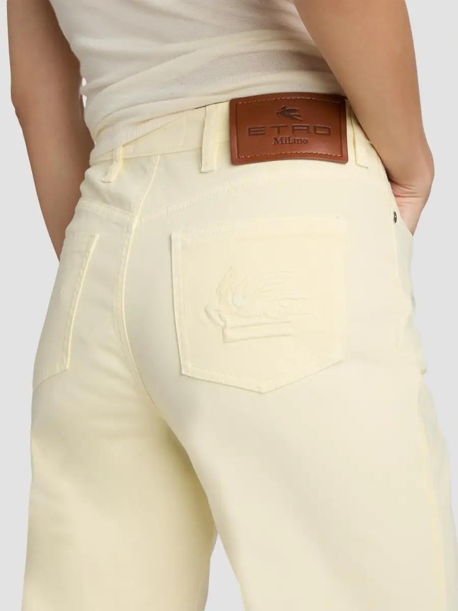 Etro Women's Stretch Cotton Bootcut Pants | Thumbnail 6 Etro Women's Stretch Cotton Bootcut Pants | Thumbnail 6
