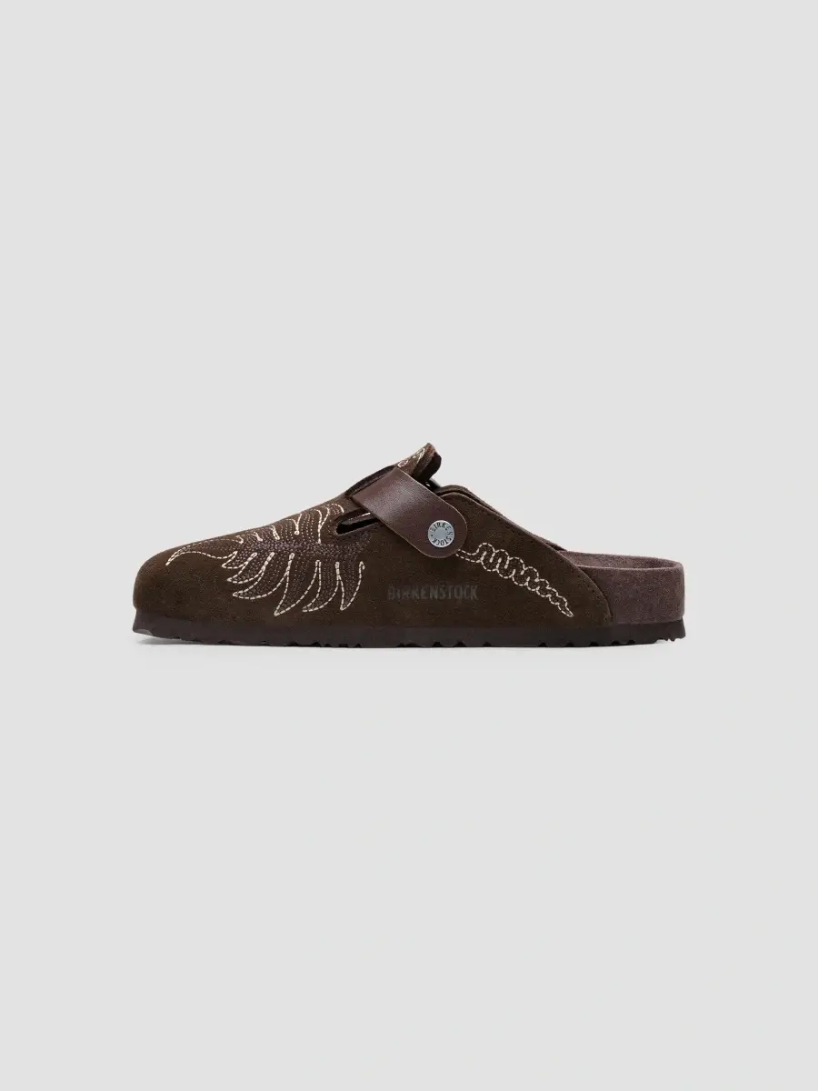Etro Women's Birkenstock x Botanical Suede Boston Mules | Thumbnail 2 Etro Women's Birkenstock x Botanical Suede Boston Mules | Thumbnail 2