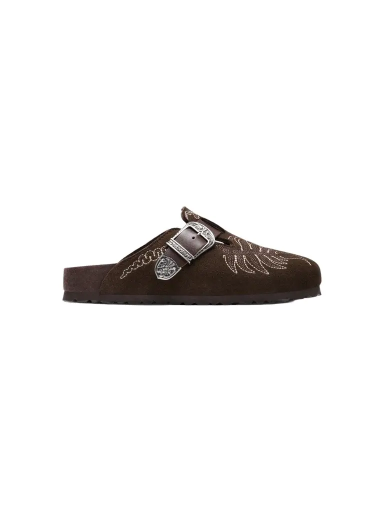 Women's Birkenstock x Botanical Suede Boston Mules