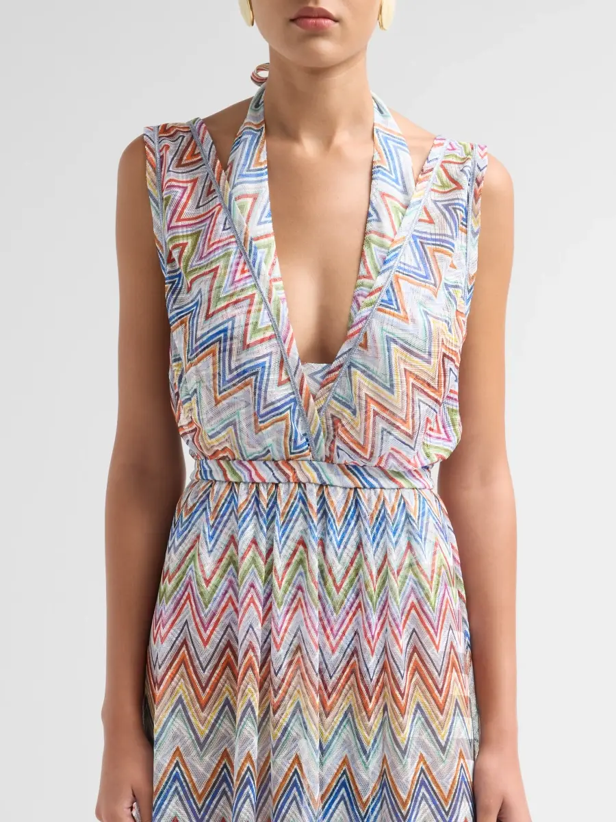 Missoni Women's Zigzag V-Neck Maxi Dress | Thumbnail 5 Missoni Women's Zigzag V-Neck Maxi Dress | Thumbnail 5
