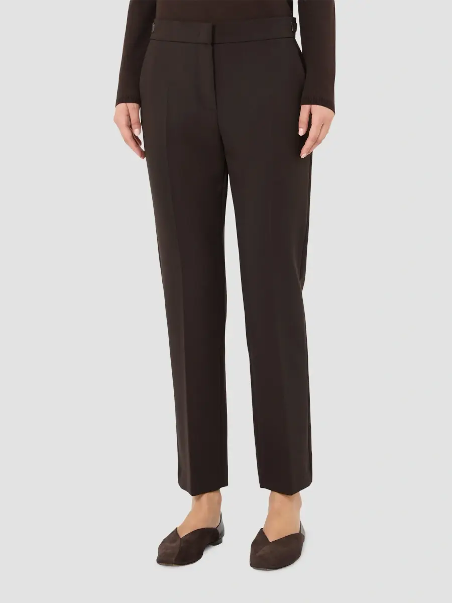 Max Mara Women's Slim Double Woollen Cloth Trousers | Thumbnail 3 Max Mara Women's Slim Double Woollen Cloth Trousers | Thumbnail 3