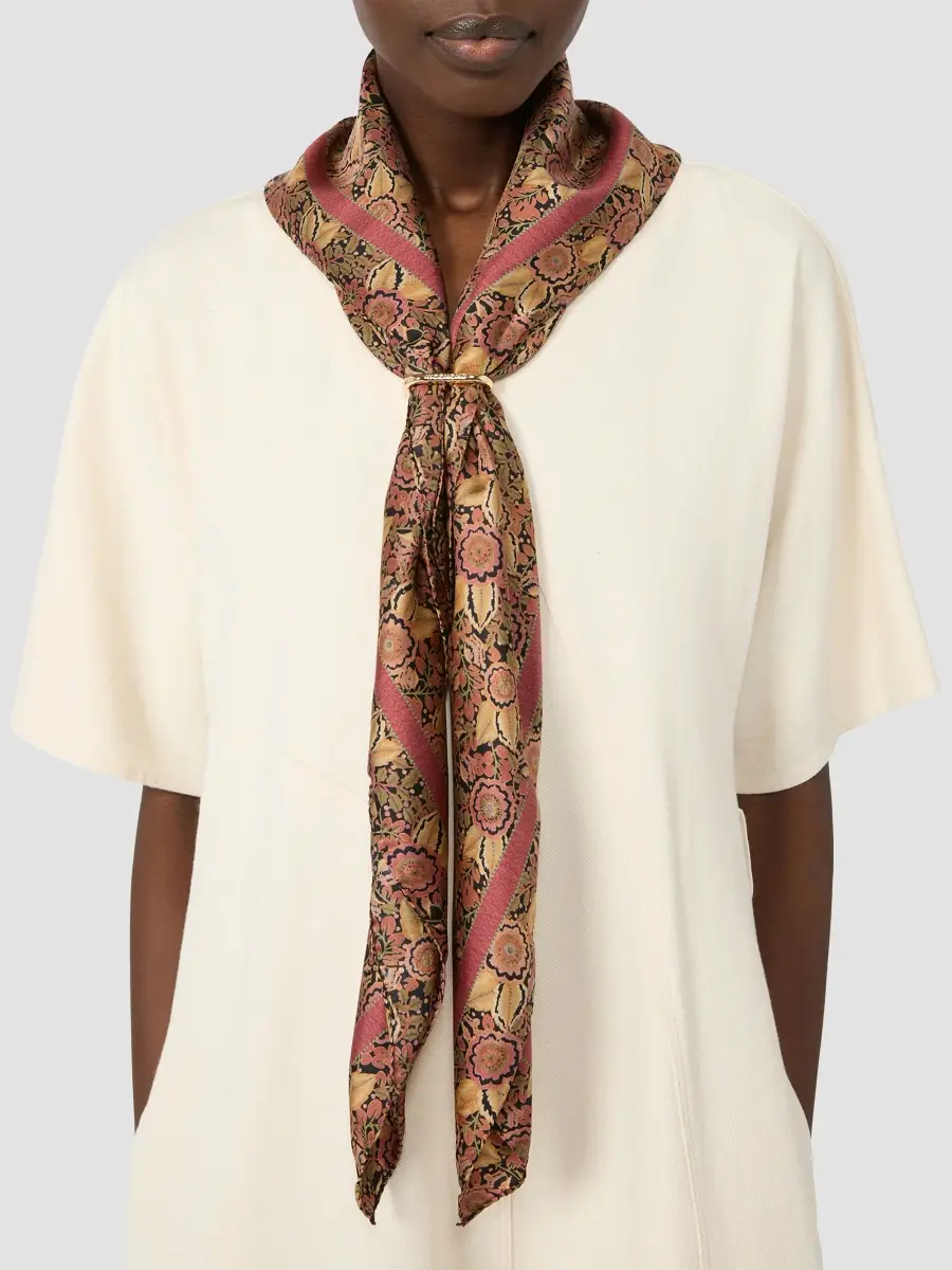 Weekend Max Mara Women's Patterned Silk Twill Foulard | Thumbnail 2 Weekend Max Mara Women's Patterned Silk Twill Foulard | Thumbnail 2