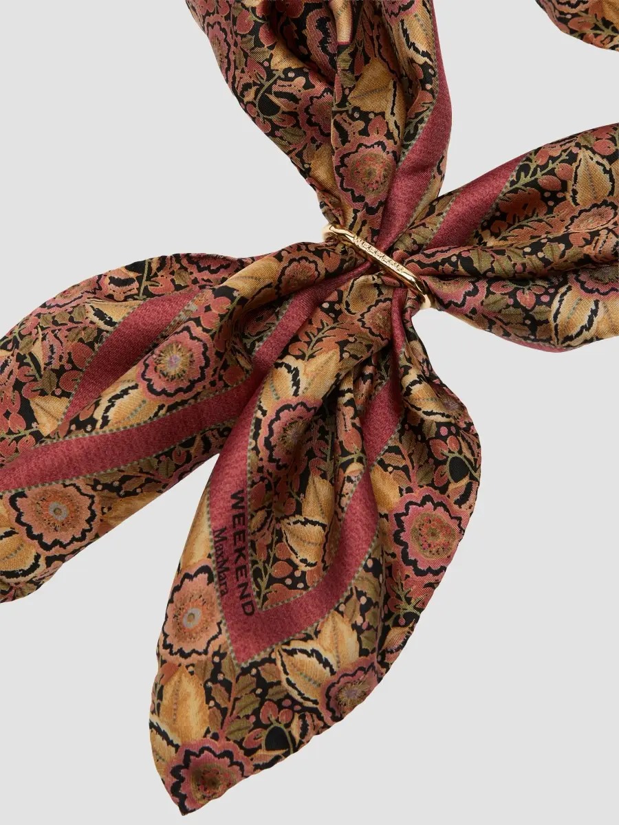 Weekend Max Mara Women's Patterned Silk Twill Foulard | Thumbnail 5 Weekend Max Mara Women's Patterned Silk Twill Foulard | Thumbnail 5