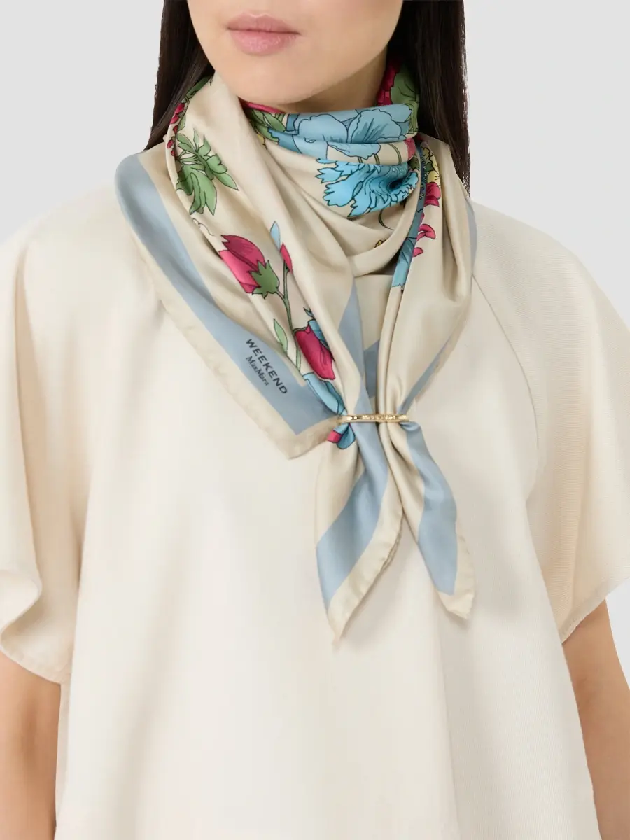 Weekend Max Mara Women's Patterned Silk Twill Foulard | Thumbnail 2 Weekend Max Mara Women's Patterned Silk Twill Foulard | Thumbnail 2