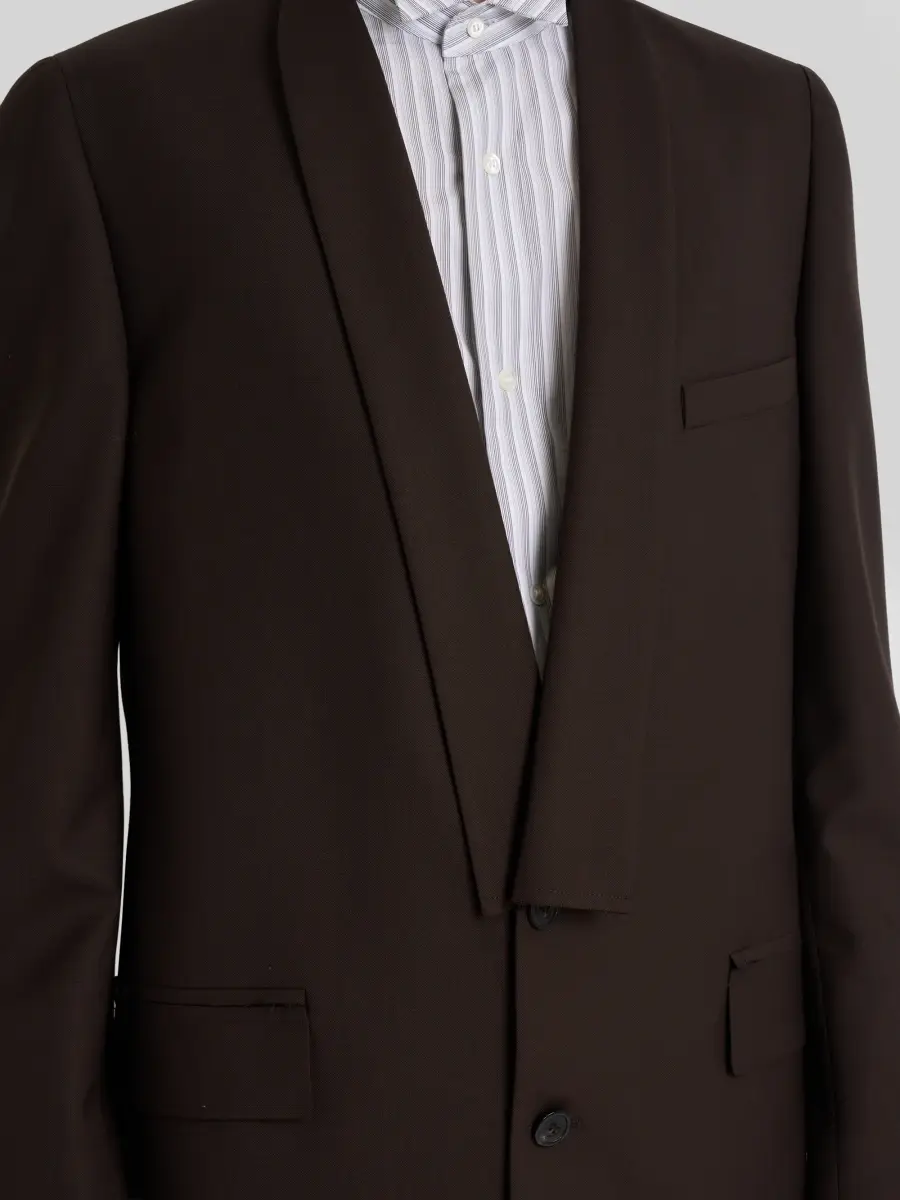 Maison Margiela Men's Minimal Collar Wool Blazer | Thumbnail 5 Maison Margiela Men's Minimal Collar Wool Blazer | Thumbnail 5