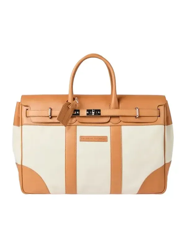 Men's Grained Calfskin and Cowhide Country Bag Men's Grained Calfskin and Cowhide Country Bag