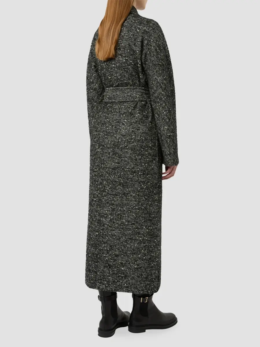 Max Mara Women's Wool Tweed Robe Coat | Thumbnail 5 Max Mara Women's Wool Tweed Robe Coat | Thumbnail 5