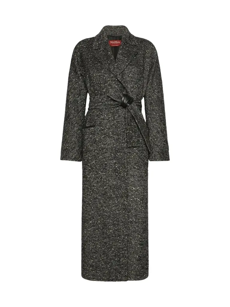 Women's Wool Tweed Robe Coat Women's Wool Tweed Robe Coat