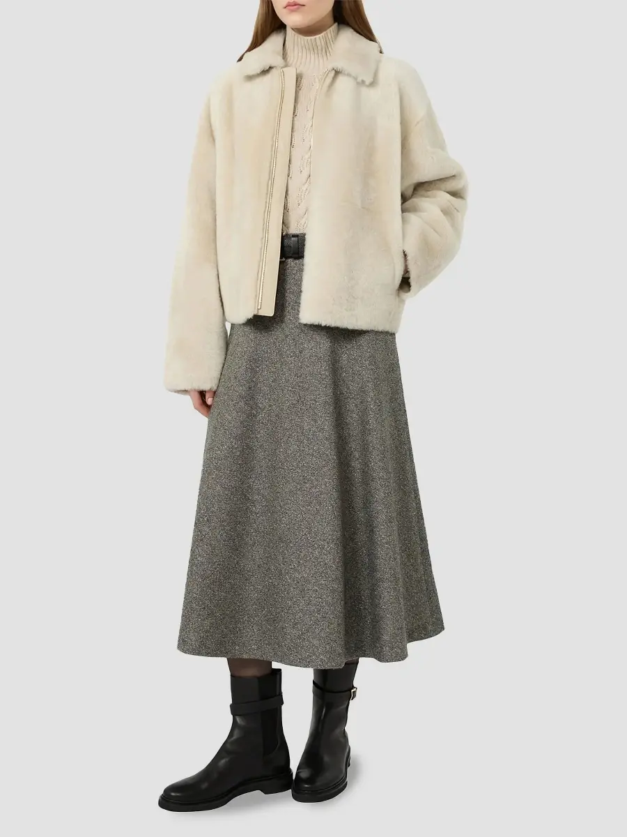 Max Mara Women's Wool Blend Skirt | Thumbnail 2 Max Mara Women's Wool Blend Skirt | Thumbnail 2