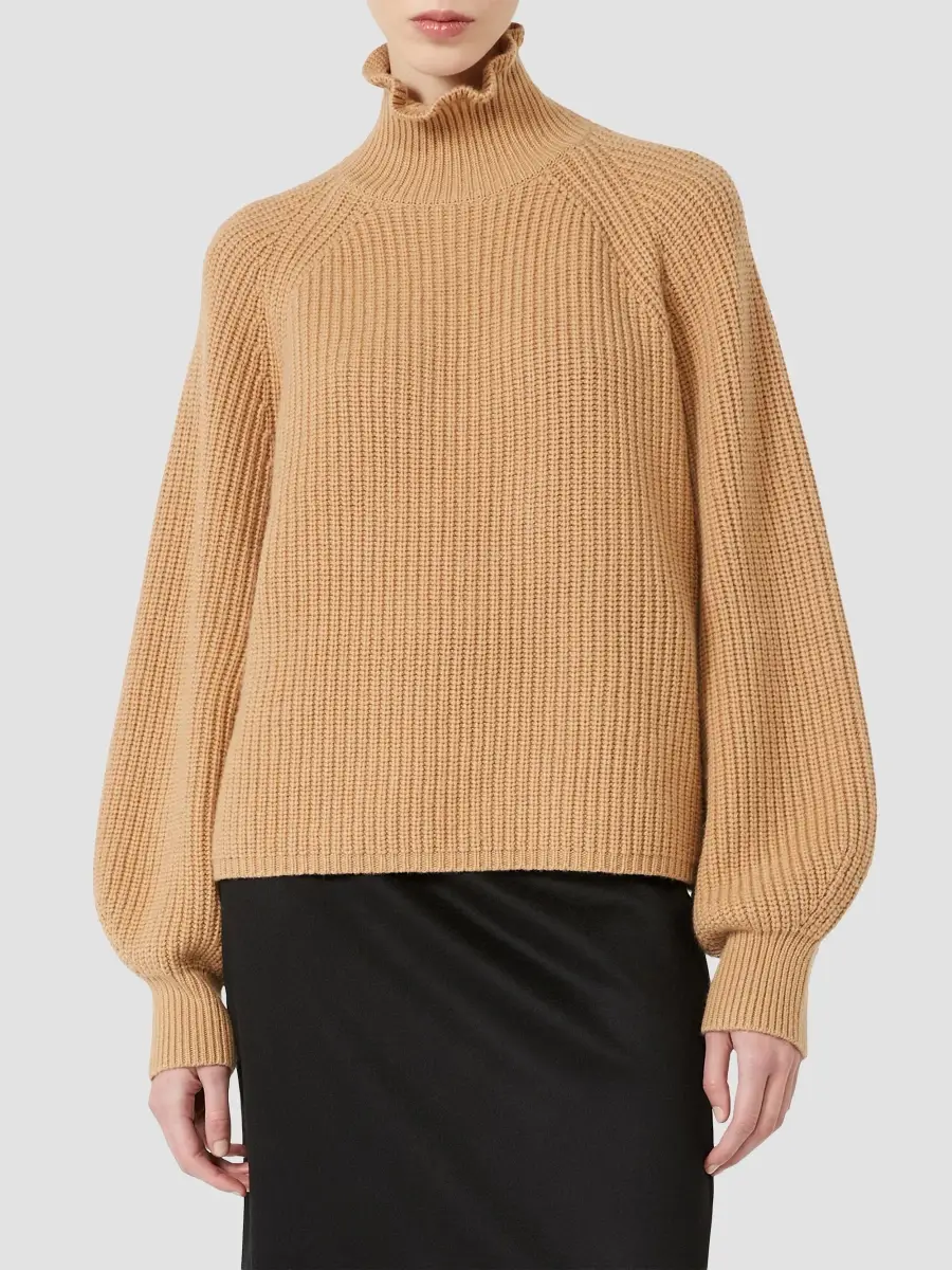 Max Mara Women's Relaxed Cut Wool and Cashmere Sweater | Thumbnail 3 Max Mara Women's Relaxed Cut Wool and Cashmere Sweater | Thumbnail 3