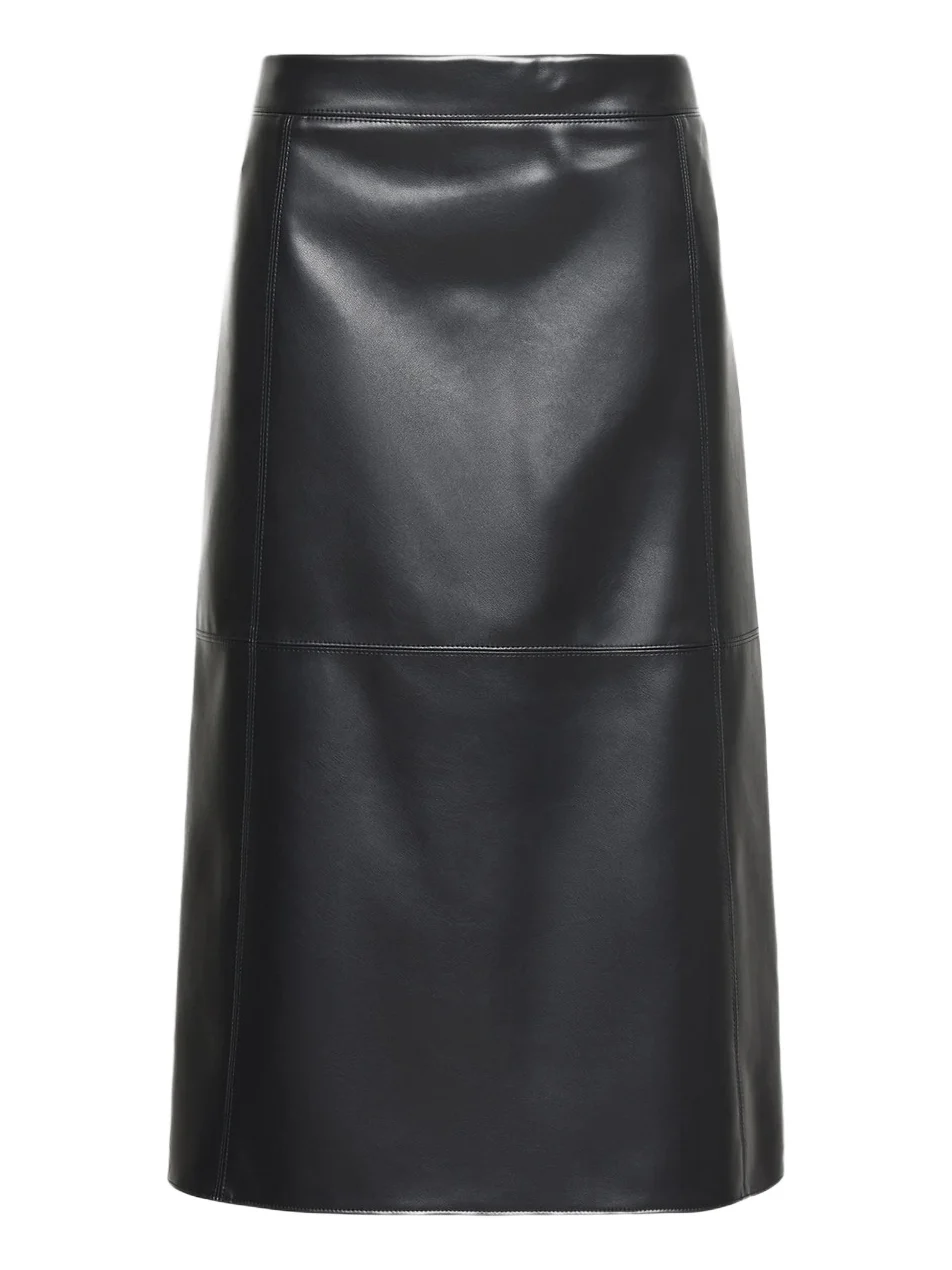 Max Mara Women's Coated Jersey Midi Skirt