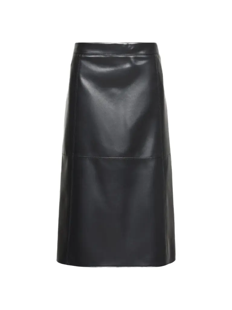 Max Mara Women's Coated Jersey Midi Skirt