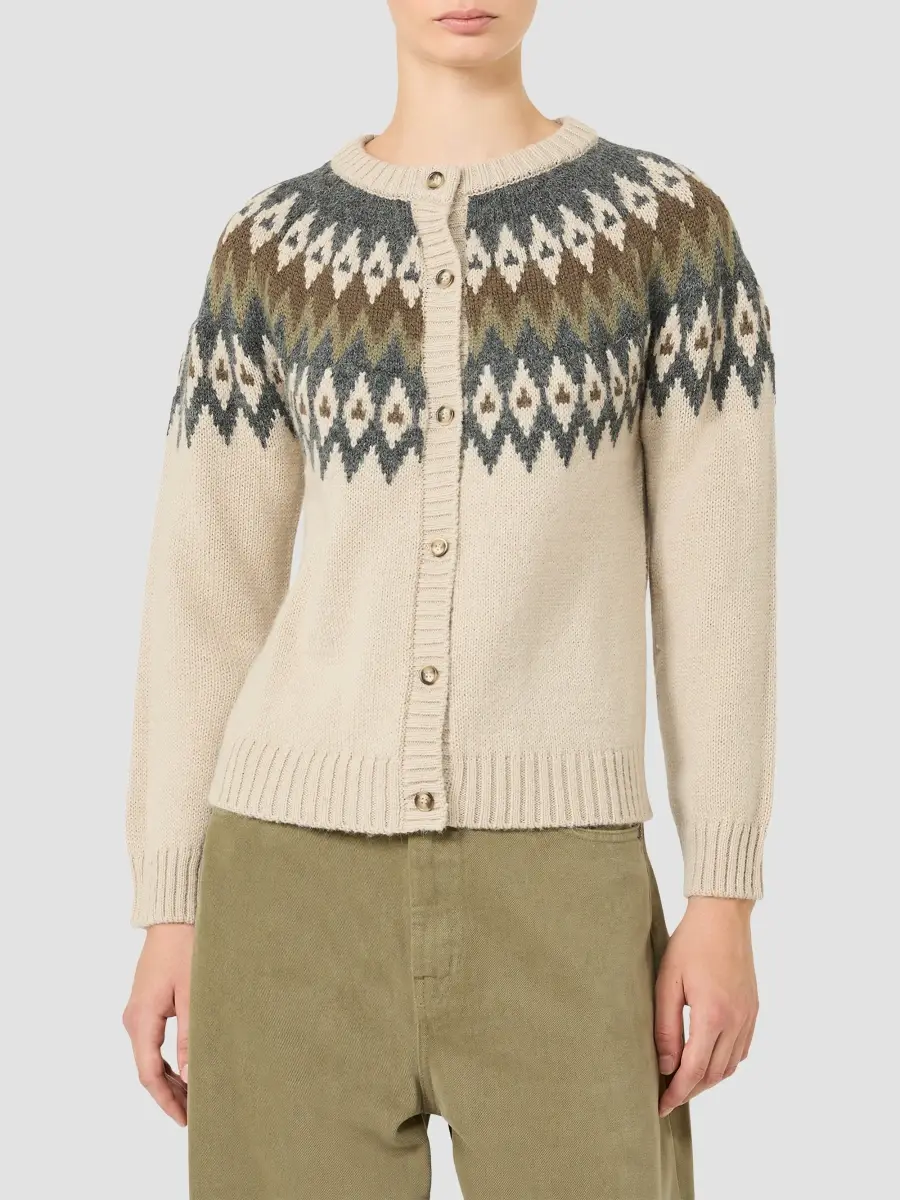 Weekend Max Mara Women's Alpaca and Wool Blend Cardigan | Thumbnail 3 Weekend Max Mara Women's Alpaca and Wool Blend Cardigan | Thumbnail 3