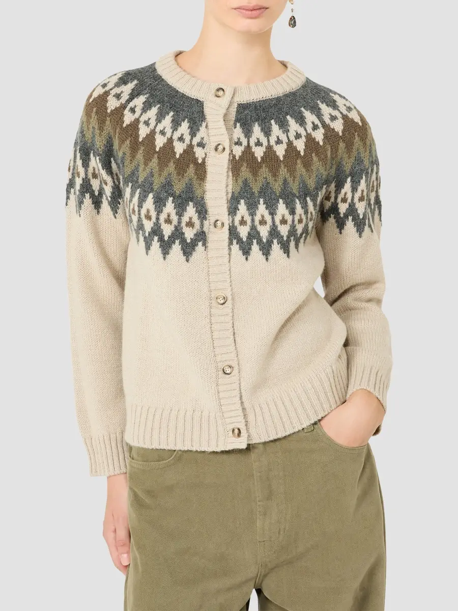 Weekend Max Mara Women's Alpaca and Wool Blend Cardigan | Thumbnail 4 Weekend Max Mara Women's Alpaca and Wool Blend Cardigan | Thumbnail 4
