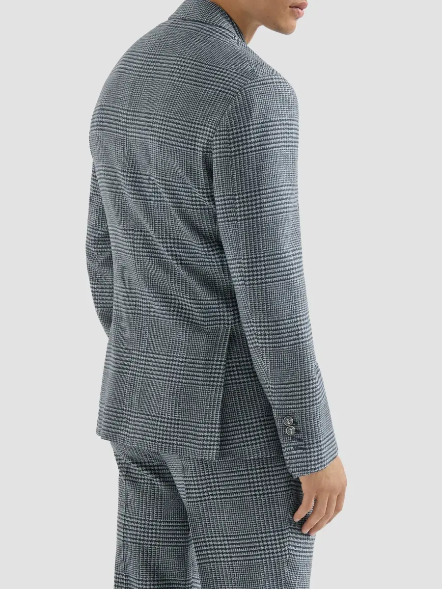 Brunello Cucinelli Men's Comfort Wool and Cashmere Prince of Wales Flannel Deconstructed Blazer | Thumbnail 5