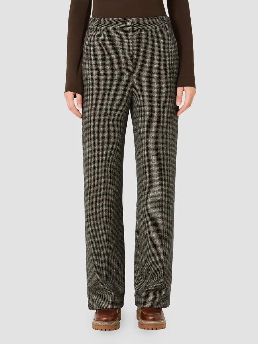 Weekend Max Mara Women's Micro Jacquard Jersey Trousers | Thumbnail 3