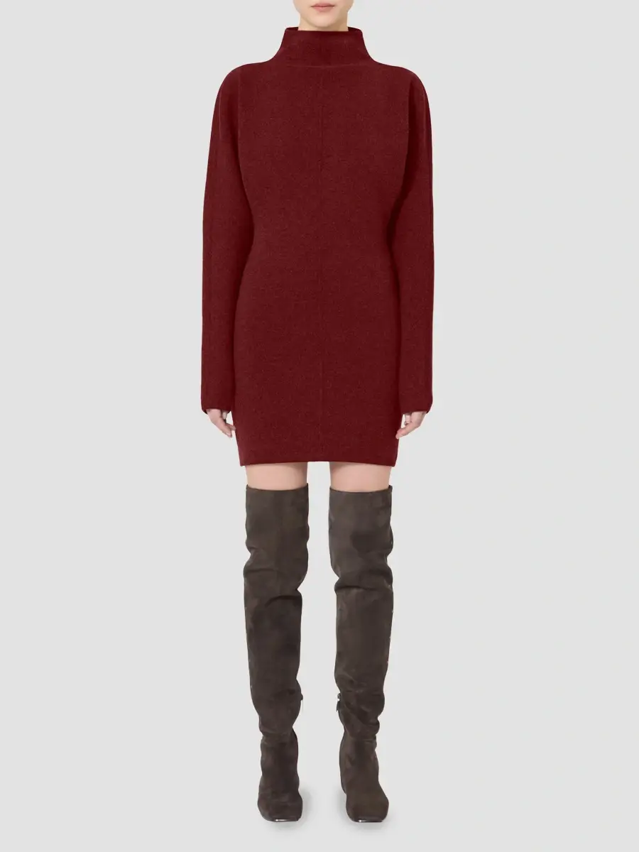Max Mara Women's Short Wool and Cashmere Yarn Dress | Thumbnail 2 Max Mara Women's Short Wool and Cashmere Yarn Dress | Thumbnail 2