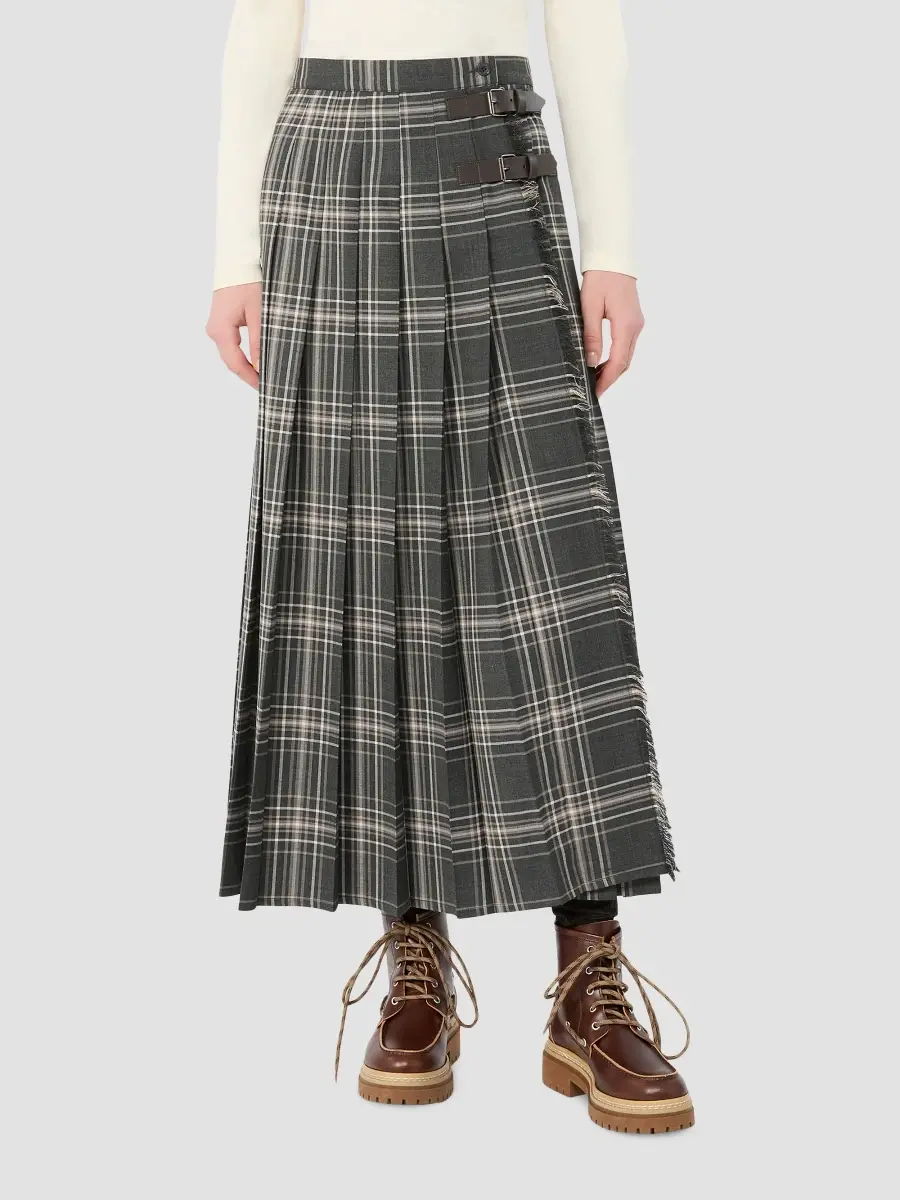 Weekend Max Mara Women's Wool Batavia Pleated Skirt | Thumbnail 3