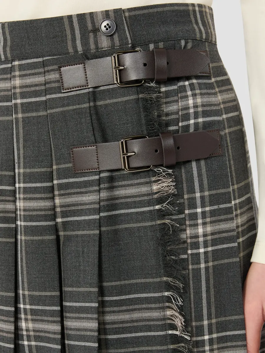 Weekend Max Mara Women's Wool Batavia Pleated Skirt | Thumbnail 5