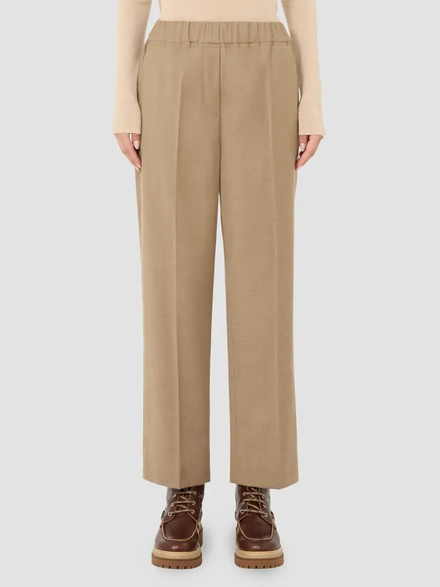 Weekend Max Mara Women's Stretch Wool Flannel Trousers | Thumbnail 3 Weekend Max Mara Women's Stretch Wool Flannel Trousers | Thumbnail 3