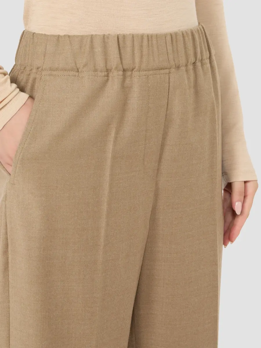 Weekend Max Mara Women's Stretch Wool Flannel Trousers | Thumbnail 5 Weekend Max Mara Women's Stretch Wool Flannel Trousers | Thumbnail 5