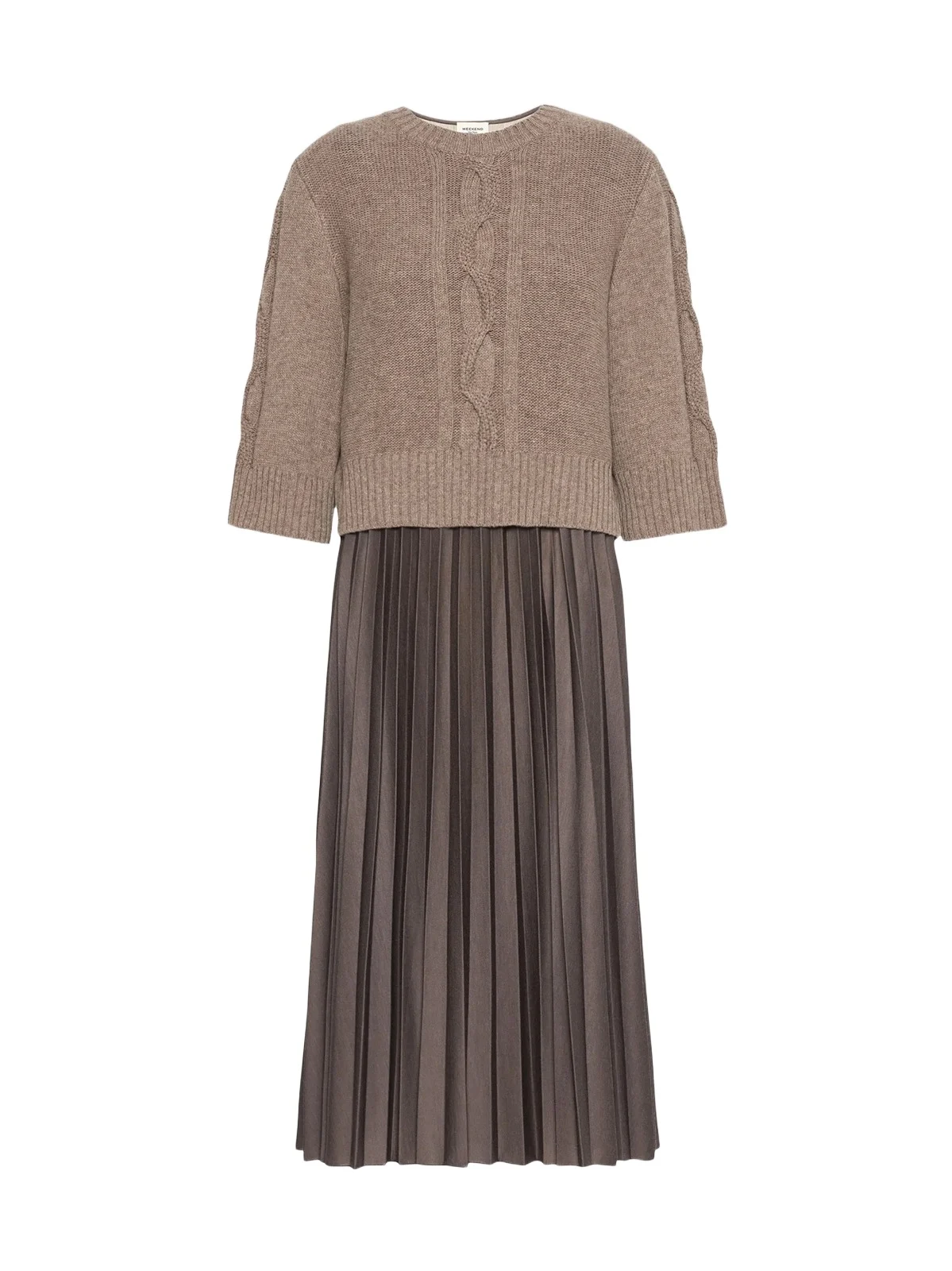 Women's Jersey Dress with A Wool Top Women's Jersey Dress with A Wool Top