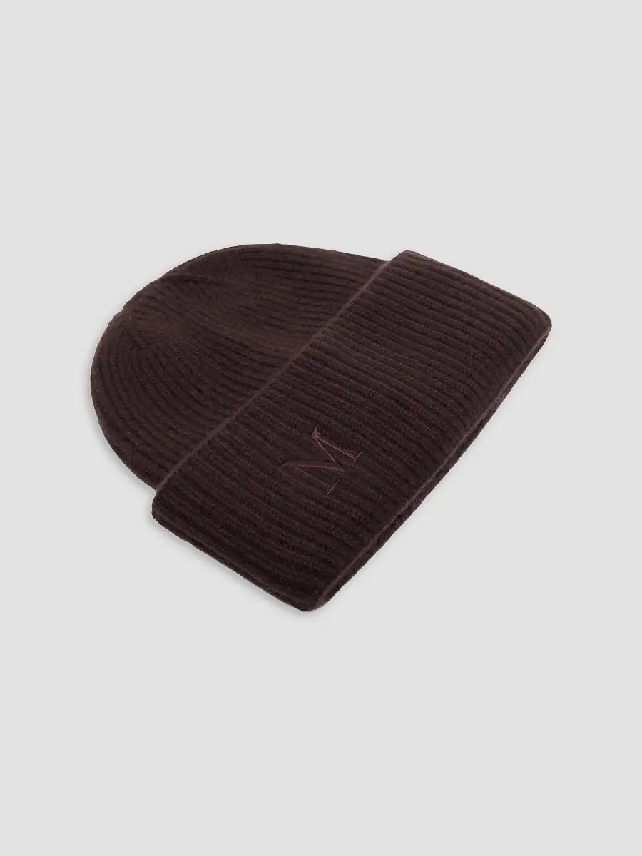 Max Mara Women's Rib Knit Cashmere Beanie Hat | Thumbnail 2 Max Mara Women's Rib Knit Cashmere Beanie Hat | Thumbnail 2