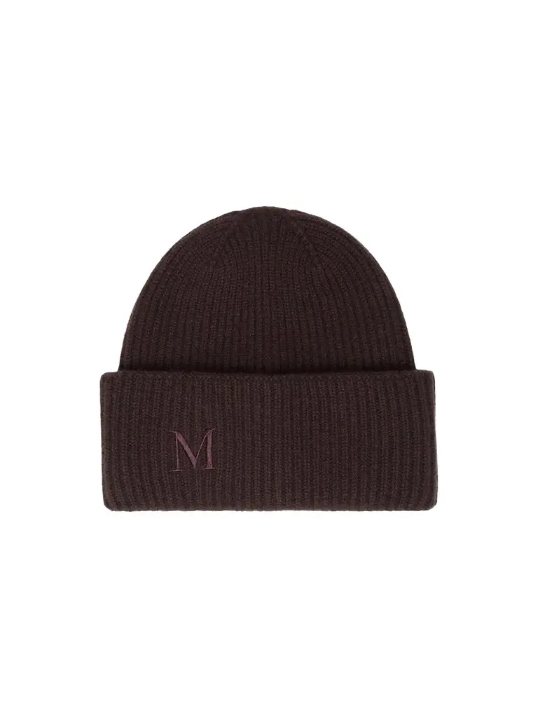 Women's Rib Knit Cashmere Beanie Hat