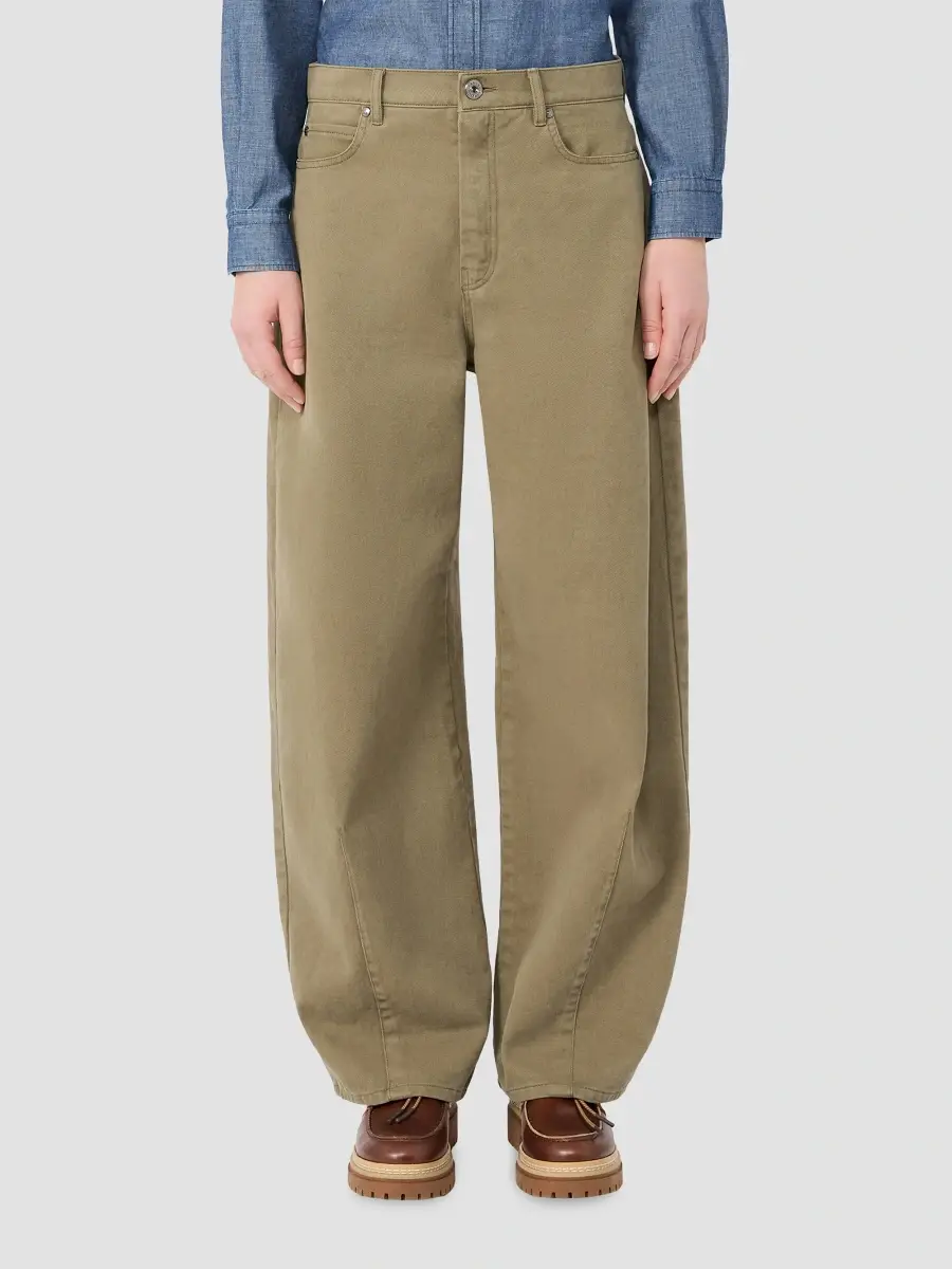Weekend Max Mara Women's Cotton Drill Jeans | Thumbnail 3