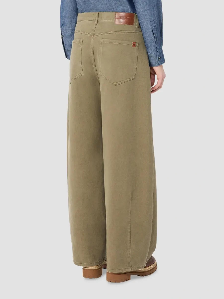 Weekend Max Mara Women's Cotton Drill Jeans | Thumbnail 4