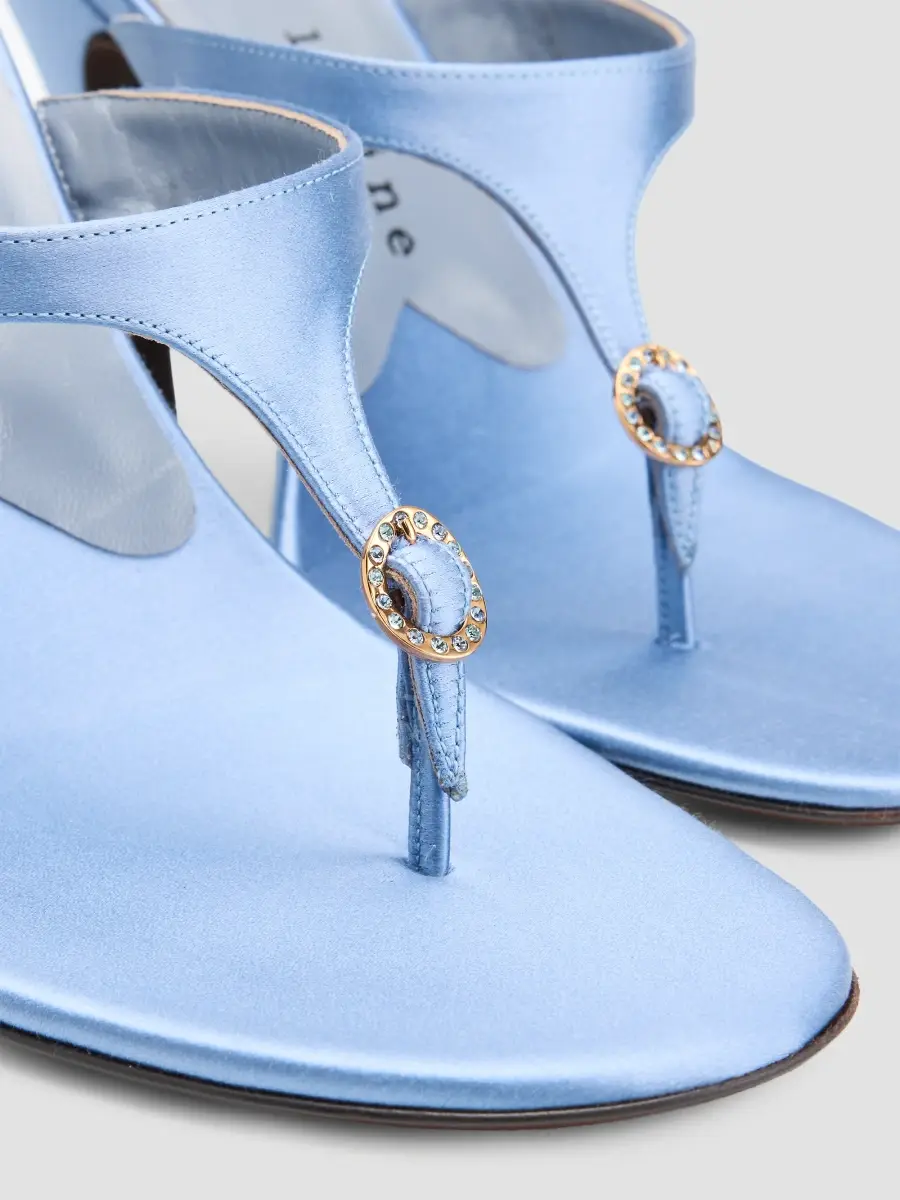Herbert Levine Women's Kiss and Tell 100MM Satin Sandals | Thumbnail 5