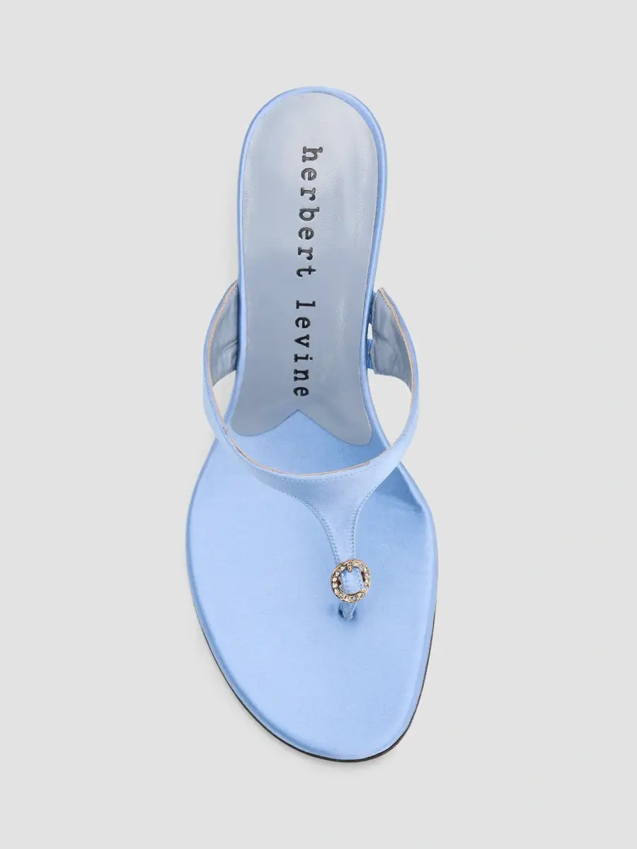 Herbert Levine Women's Kiss and Tell 100MM Satin Sandals | Thumbnail 6