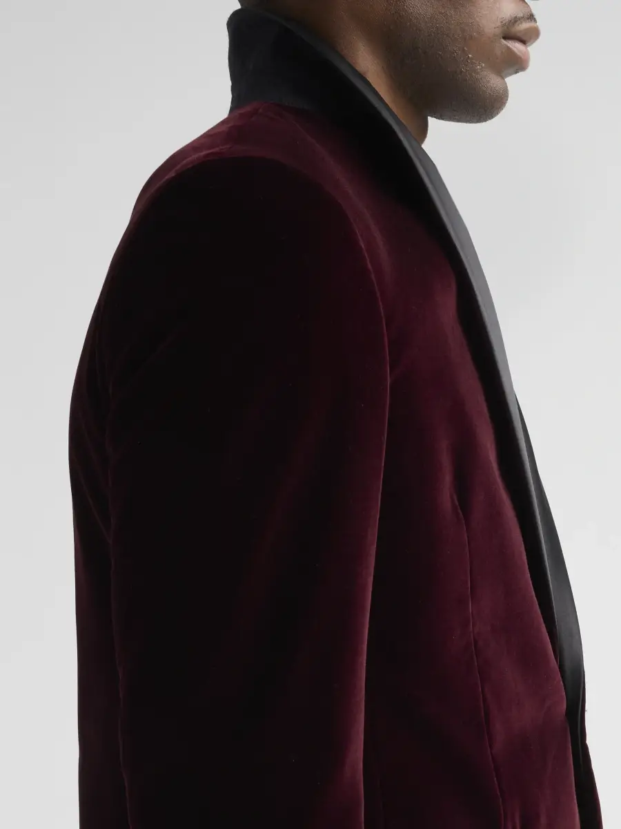 Pal Zileri Men's Velvet Shawl-Collar Dinner Jacket | Thumbnail 7