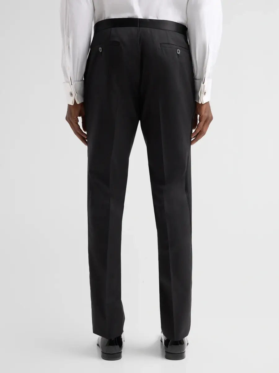Pal Zileri Men's Satin-Stripe Wool Pants | Thumbnail 3 Pal Zileri Men's Satin-Stripe Wool Pants | Thumbnail 3