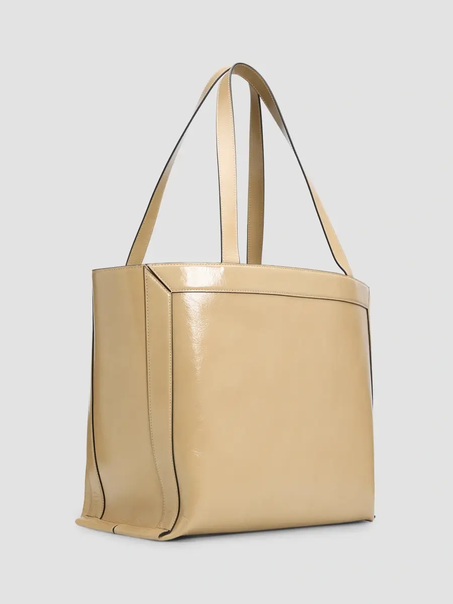 Wandler Women's Ida High-Gloss Leather Tote Bag | Thumbnail 2 Wandler Women's Ida High-Gloss Leather Tote Bag | Thumbnail 2