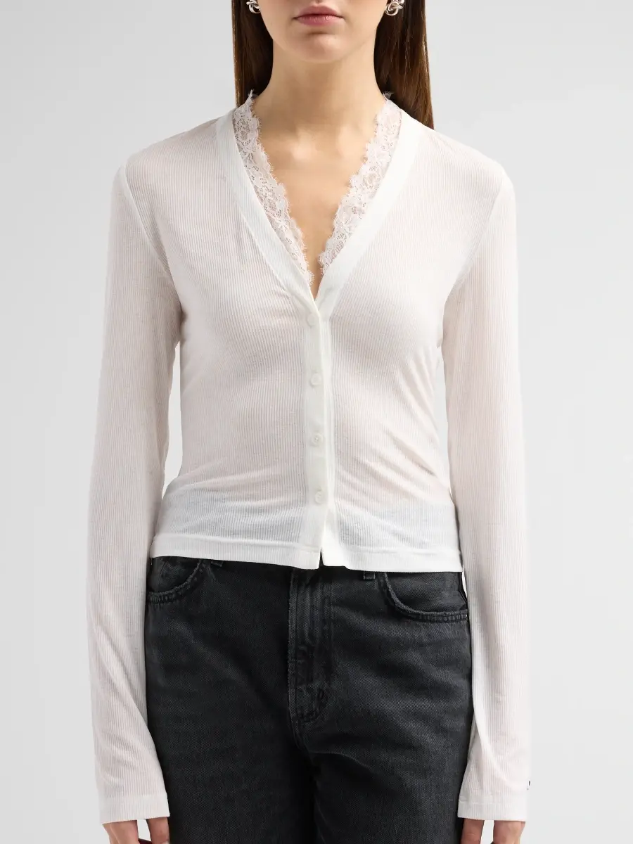 Ksubi Women's Mira Fitted Lace-Trim Long-Sleeve Top | Thumbnail 5 Ksubi Women's Mira Fitted Lace-Trim Long-Sleeve Top | Thumbnail 5