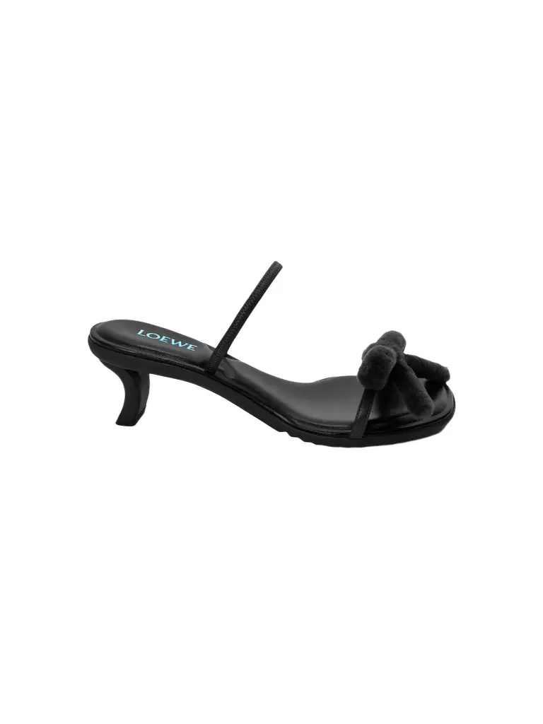Loewe Women's Mimi 45MM Bow-Detail Leather Sandals