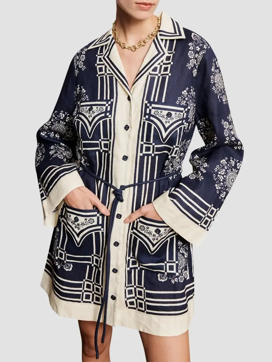 ALÉMAIS Women's Banderra Linen Mini Shirtdress | Thumbnail 4 ALÉMAIS Women's Banderra Linen Mini Shirtdress | Thumbnail 4