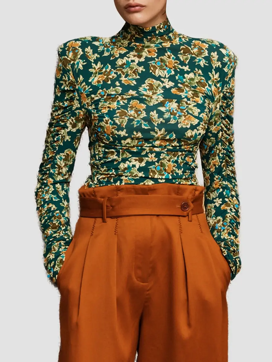 ALÉMAIS Women's Clem Ruched Floral Top | Thumbnail 4 ALÉMAIS Women's Clem Ruched Floral Top | Thumbnail 4