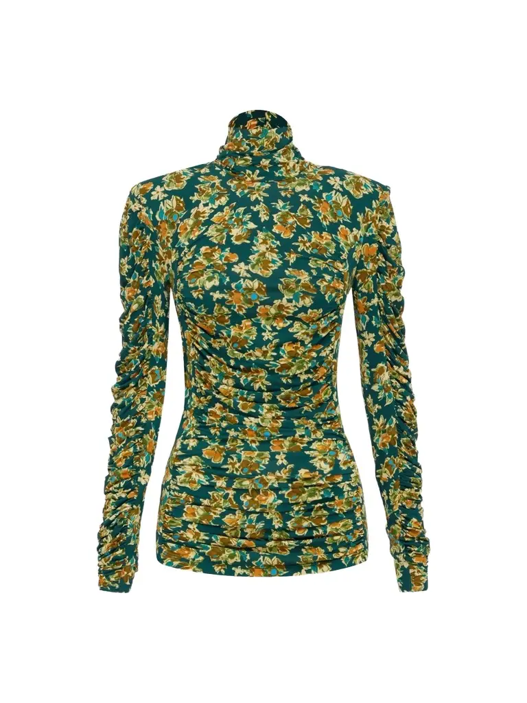 Women's Clem Ruched Floral Top