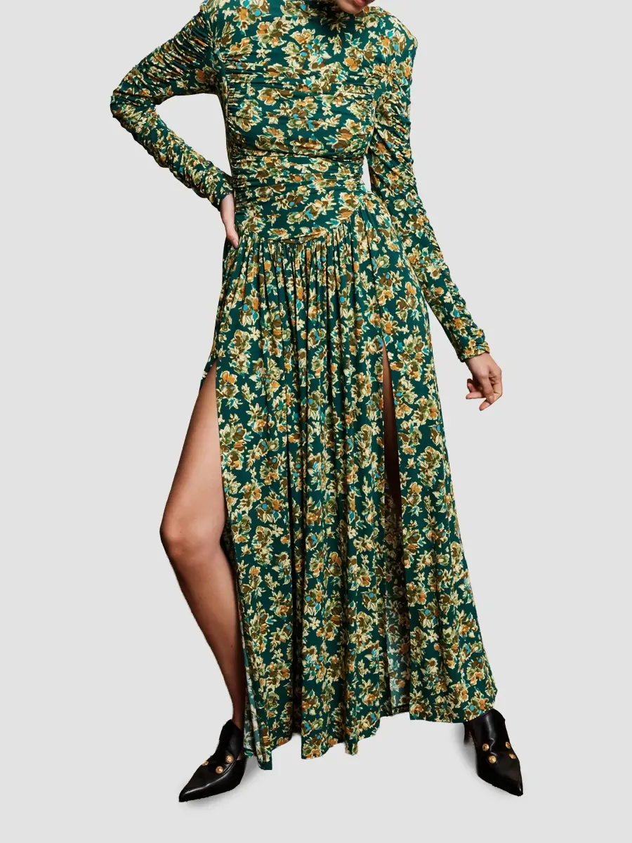 ALÉMAIS Women's Clem Floral Ruched Maxi Dress | Thumbnail 2 ALÉMAIS Women's Clem Floral Ruched Maxi Dress | Thumbnail 2