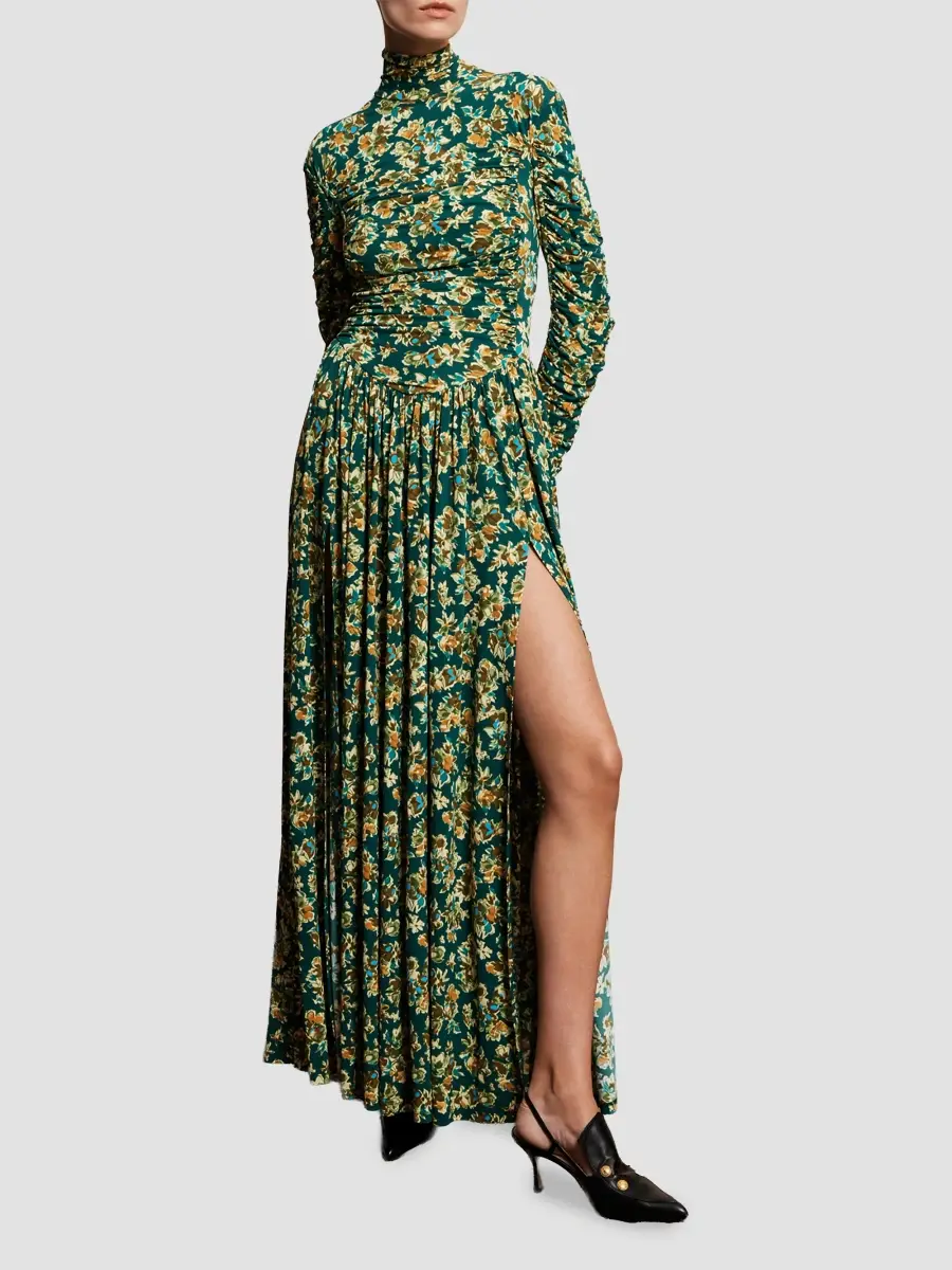 ALÉMAIS Women's Clem Floral Ruched Maxi Dress | Thumbnail 4 ALÉMAIS Women's Clem Floral Ruched Maxi Dress | Thumbnail 4