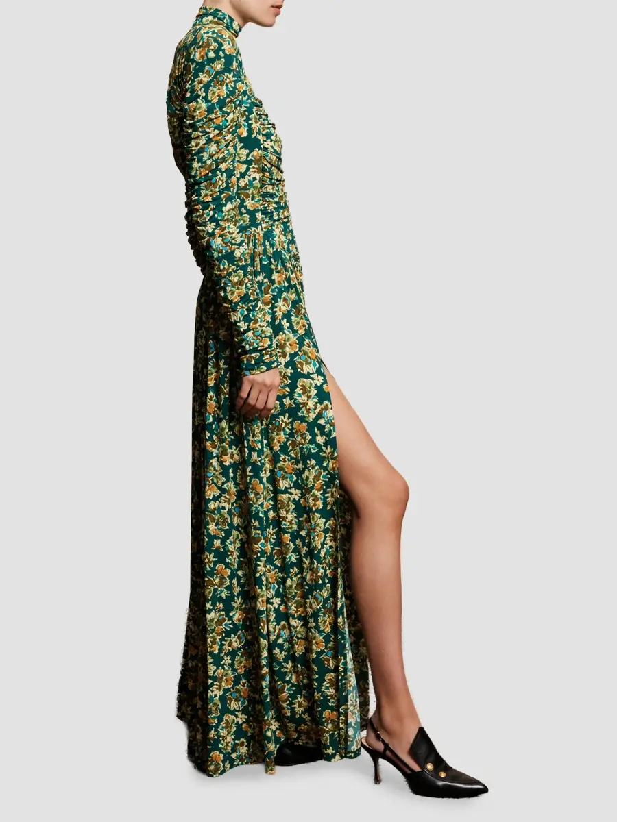 ALÉMAIS Women's Clem Floral Ruched Maxi Dress | Thumbnail 6 ALÉMAIS Women's Clem Floral Ruched Maxi Dress | Thumbnail 6