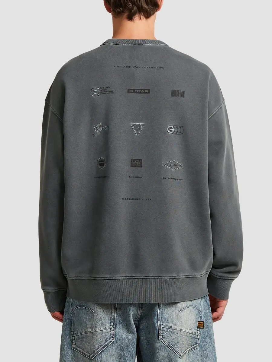 G-Star Men's Graphic Cotton Sweatshirt | Thumbnail 3 G-Star Men's Graphic Cotton Sweatshirt | Thumbnail 3