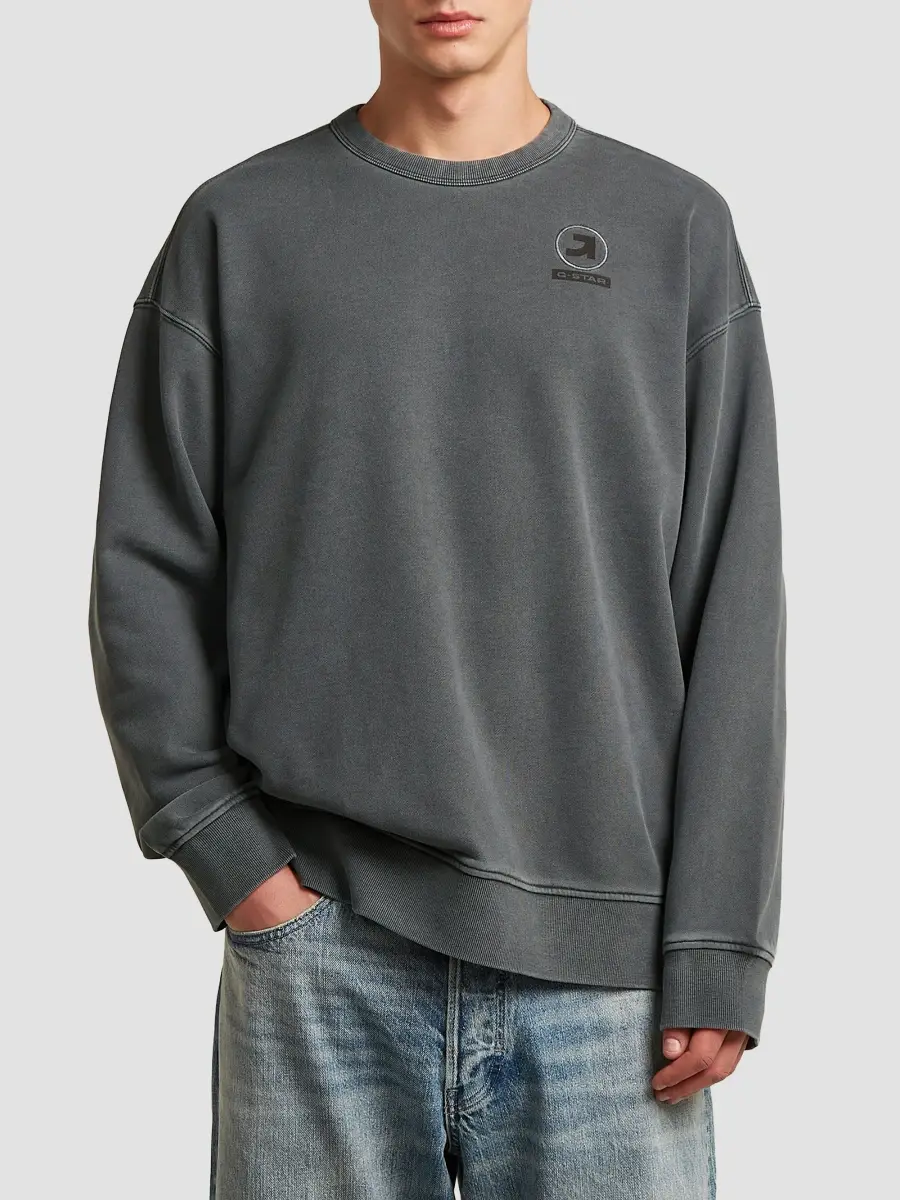 G-Star Men's Graphic Cotton Sweatshirt | Thumbnail 4 G-Star Men's Graphic Cotton Sweatshirt | Thumbnail 4