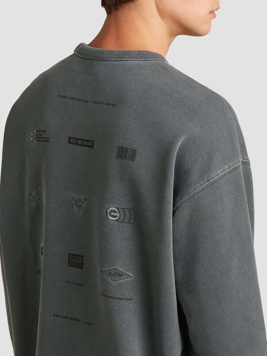 G-Star Men's Graphic Cotton Sweatshirt | Thumbnail 5 G-Star Men's Graphic Cotton Sweatshirt | Thumbnail 5