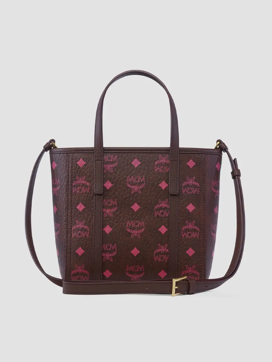 MCM Women's Mini Toni Visetos Cotton Shopper Tote Bag | Thumbnail 2 MCM Women's Mini Toni Visetos Cotton Shopper Tote Bag | Thumbnail 2